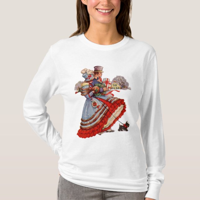 Camiseta Leyendas navideñas victorianas (Anverso)