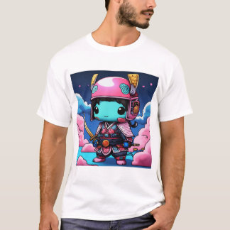 Camiseta Leyendas Neon: Chibi Ninja Deity en Koi Armor