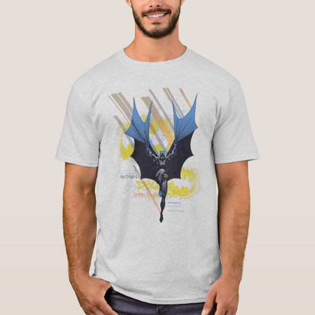Camiseta Leyendas urbanas de Batman - Grafiti oscuro de Kni (Anverso)