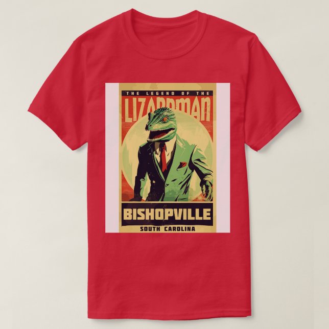 Camiseta Leyendas urbanas del hombre lagarto (Diseño del anverso)