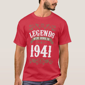 Camiseta Leyendas Vintage Nacidas En 1941