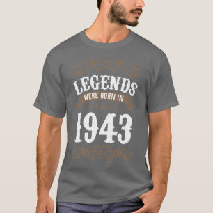 Camiseta Leyendas Vintage Nacidas En 1943