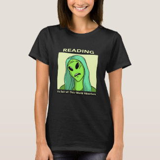 Camiseta Leyendo A Un Alienígena De Aventura De Este Mundo