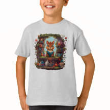 Leyendo ardilla En Una Librería Vintage