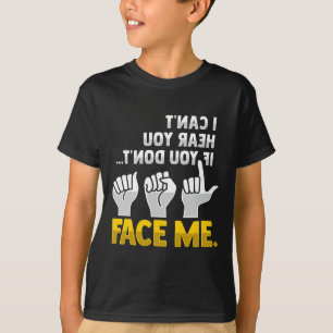 Camiseta Leyendo Awarene de pérdida de audición sorda de ge