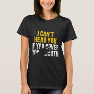 Camiseta Leyendo Awarene de pérdida de audición sorda de ge