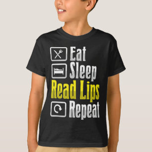 Camiseta Leyendo Awarene de pérdida de audición sorda de ge