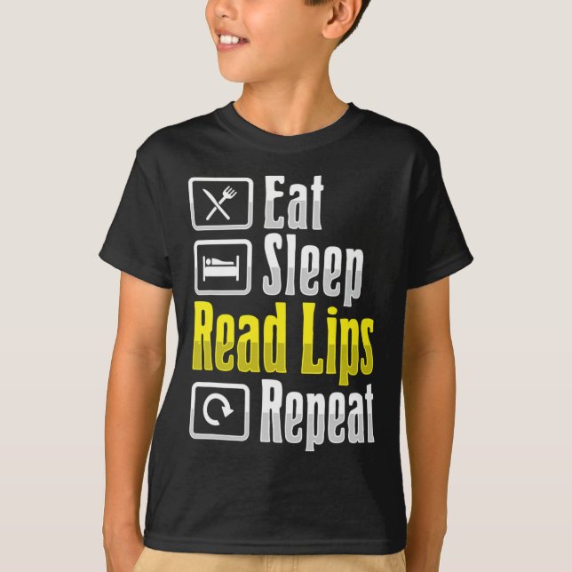 Camiseta Leyendo Awarene de pérdida de audición sorda de ge (Anverso)