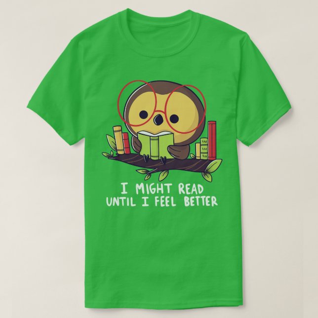 Camiseta Leyendo búho (Diseño del anverso)