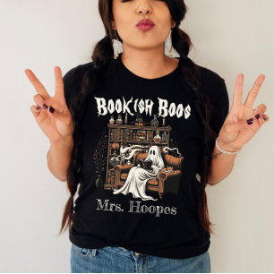 Camiseta Leyendo disfraz de Halloween, bibliotecario docent