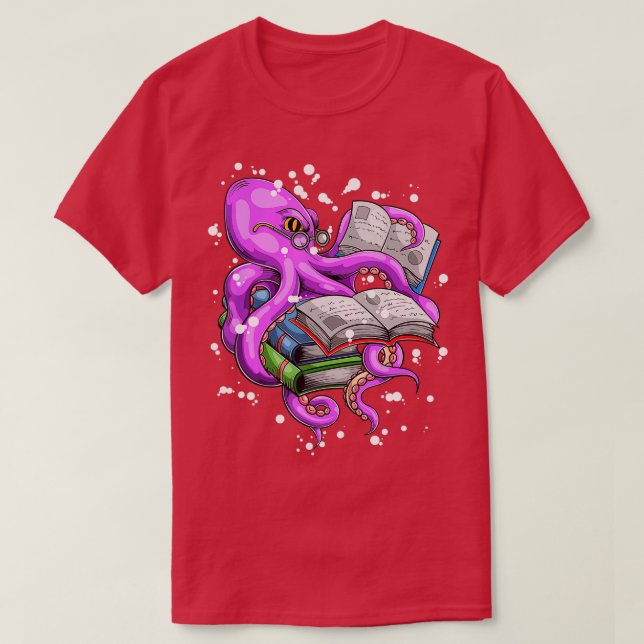 Camiseta Leyendo el pulpo (Diseño del anverso)