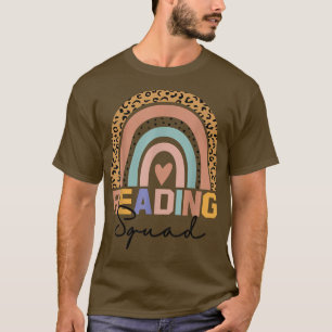 Camiseta Leyendo el quetah del leopardo del escuadrón, impr