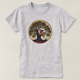 Camiseta Leyendo hadas en un roble