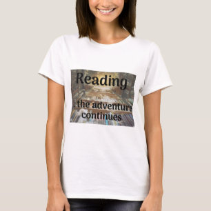 Camiseta Leyendo, la aventura continúa