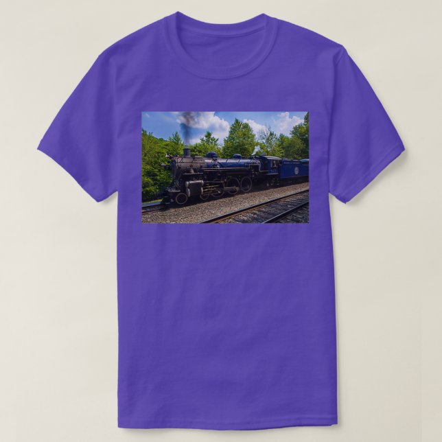 Camiseta Leyendo la montaña azul y el ferrocarril del norte (Diseño del anverso)