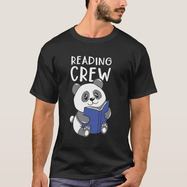 Camiseta Leyendo lectores de libros de tripulaciones Leer l (Anverso)