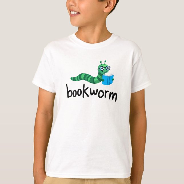 Camiseta Leyendo librero Buddy Cute con libro (Anverso)