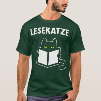 Camiseta Leyendo libro de gatos gusano leyendo regalo de ga