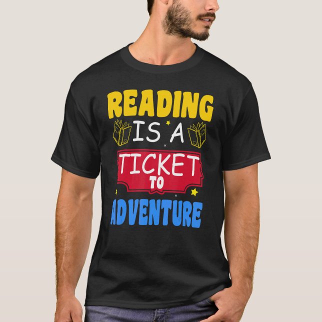 Camiseta Leyendo libro de profesores de la biblioteca de av (Anverso)