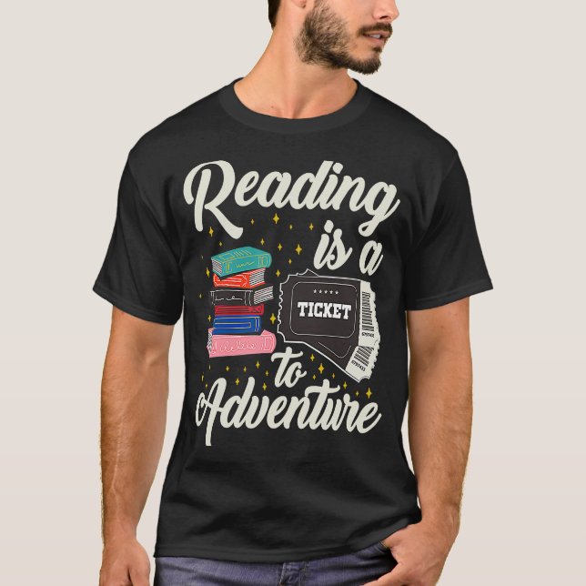 Camiseta Leyendo libro de profesores de la biblioteca de av (Anverso)