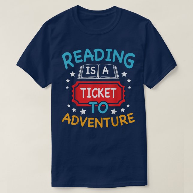 Camiseta Leyendo libro de profesores de la biblioteca de av (Diseño del anverso)