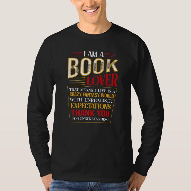 Camiseta Leyendo libro de ropa para lectores de libros de a (Anverso)