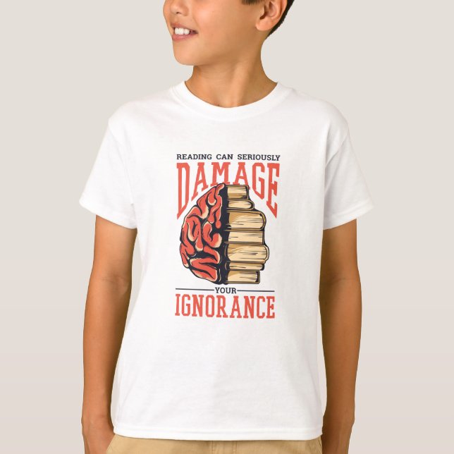 Camiseta Leyendo libros (Anverso)