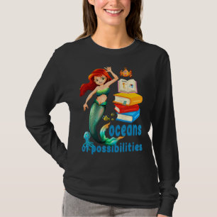 Camiseta Leyendo Libros 2022 Océanos De Sirenas De Posibili