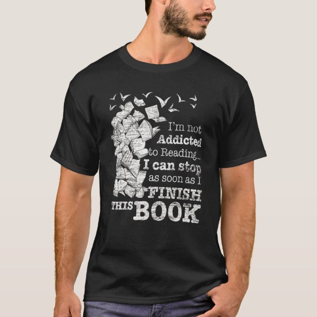 Camiseta Leyendo libros de lectura de librerías para biblio (Anverso)
