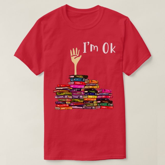 Camiseta Leyendo libros, lector bibliotecario Nerd, estoy b (Diseño del anverso)