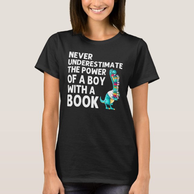 Camiseta Leyendo libros para niños librero lector de histor (Anverso)