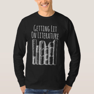Camiseta Leyendo Nerd Quedándose Iluminado En La Literatura