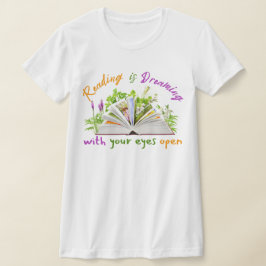 Camiseta Leyendo oferta delgada de ajuste - Sueño con ojos