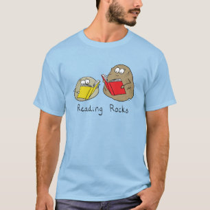 Camiseta Leyendo piedras divertidas profesora de libros