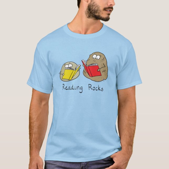 Camiseta Leyendo piedras divertidas profesora de libros (Anverso)