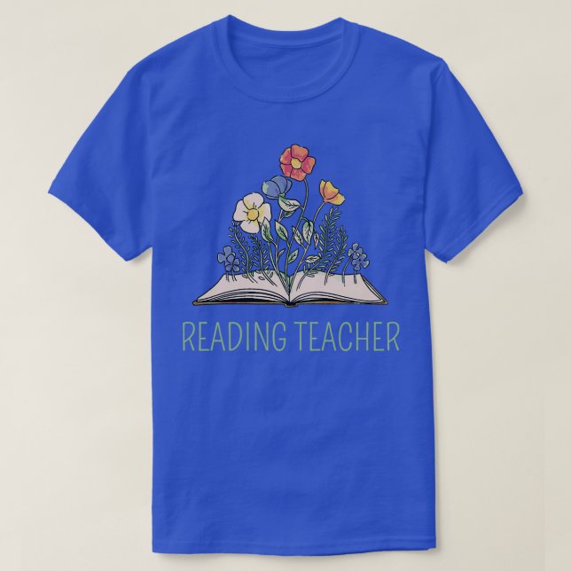 Camiseta Leyendo profesor 1 (Diseño del anverso)