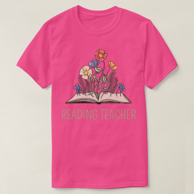 Camiseta Leyendo profesor 2 (Diseño del anverso)