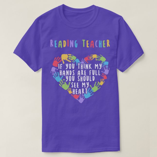 Camiseta Leyendo profesor 3 (Diseño del anverso)