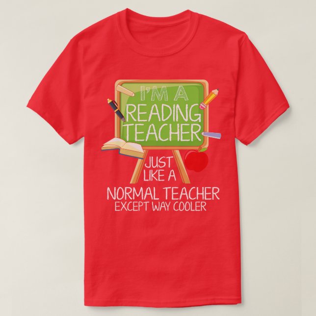 Camiseta Leyendo Profesor Im Un Profesor Leedor (Diseño del anverso)