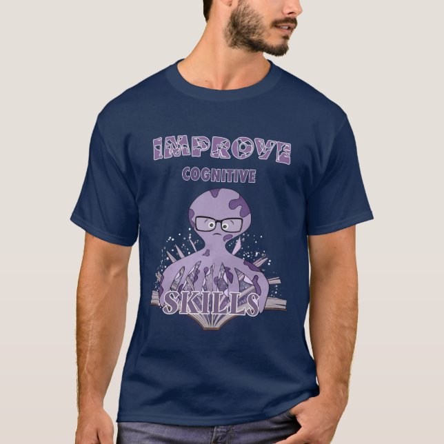 Camiseta Leyendo pulpo (Anverso)