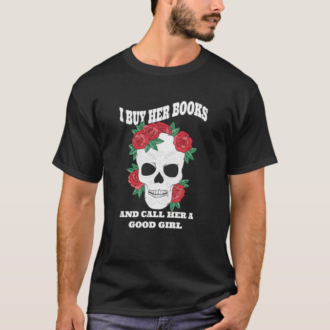 Camiseta Leyendo romance, compro sus libros y la llamo buen (Anverso)