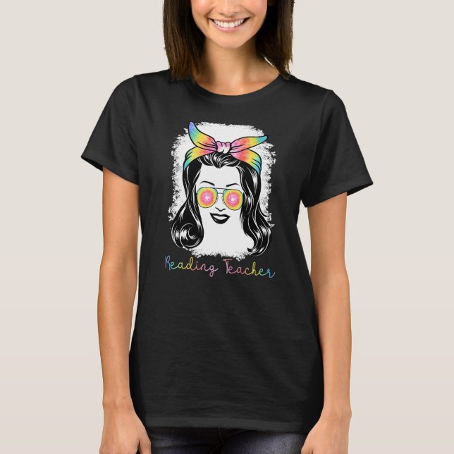 Camiseta Leyendo ropa de profesora para profesoras para muj (Anverso)