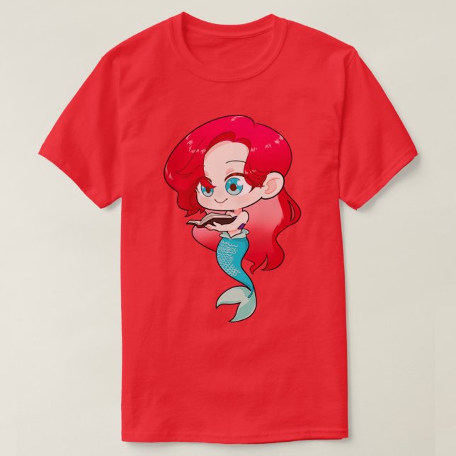 Camiseta Leyendo sirena (Diseño del anverso)