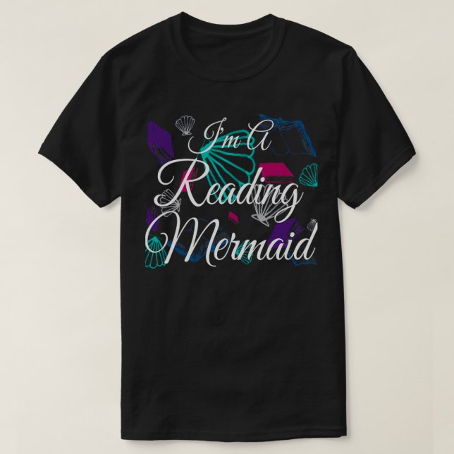 Camiseta Leyendo sirena 2 (Diseño del anverso)