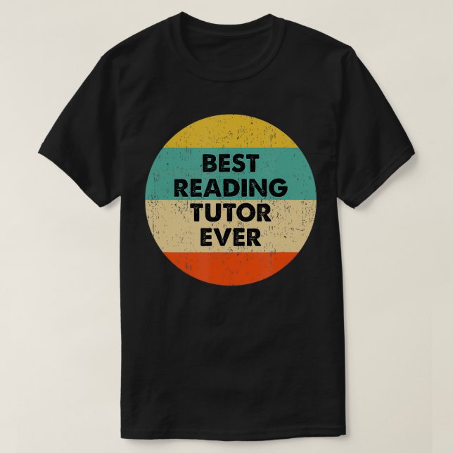 Camiseta Leyendo Tutor Mejor Tutor De Lectura (Diseño del anverso)