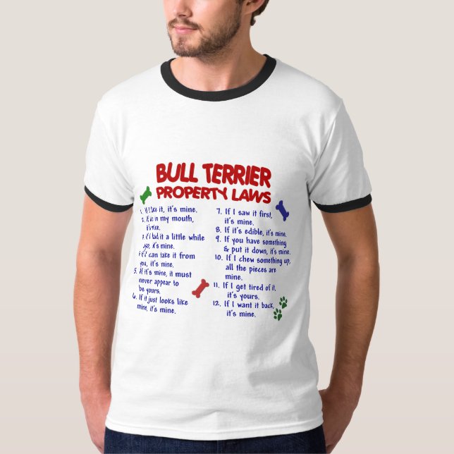 Camiseta Leyes 2 de la propiedad de BULL TERRIER (Anverso)