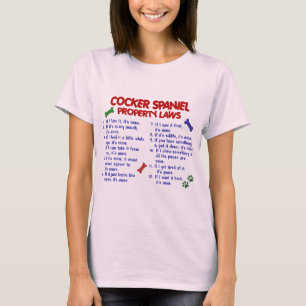 Camiseta Leyes 2 de la propiedad de COCKER SPANIEL