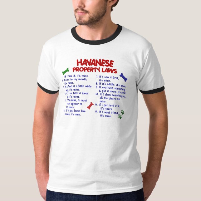 Camiseta Leyes 2 de la propiedad de HAVANESE (Anverso)
