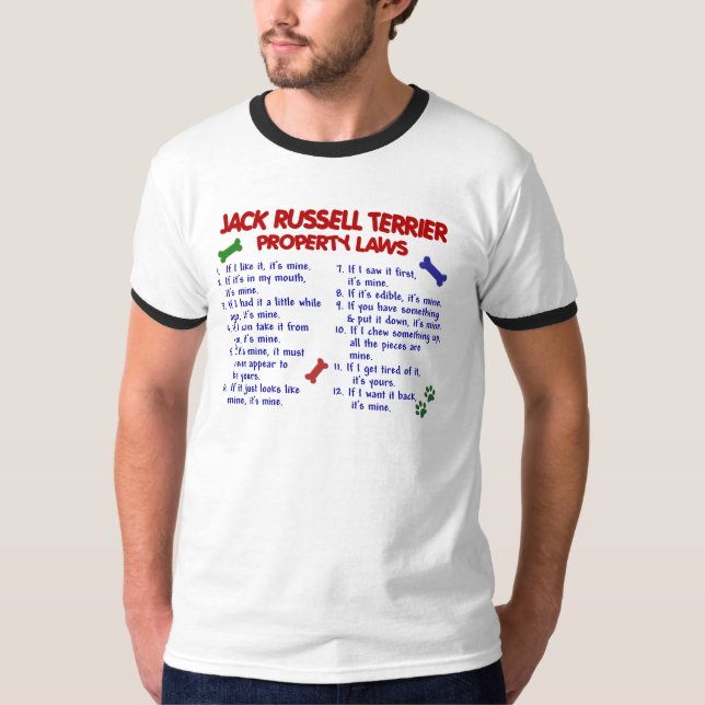Camiseta Leyes 2 de la propiedad de JACK RUSSELL TERRIER (Anverso)