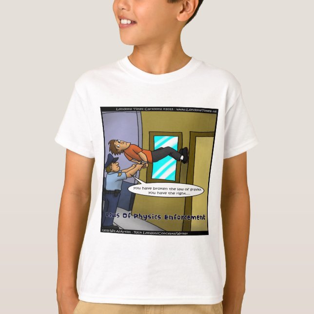 Camiseta Leyes De Física Y Gravedad Graciosos Regalos Y Tee (Anverso)